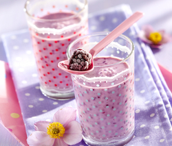 Brombeer-Bananan-Milch